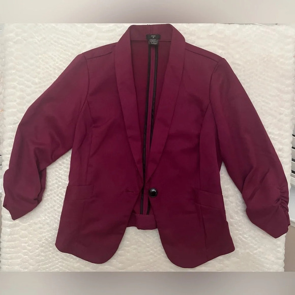 Stoosh burgundy woman’s  blazer - Picture 1 of 8